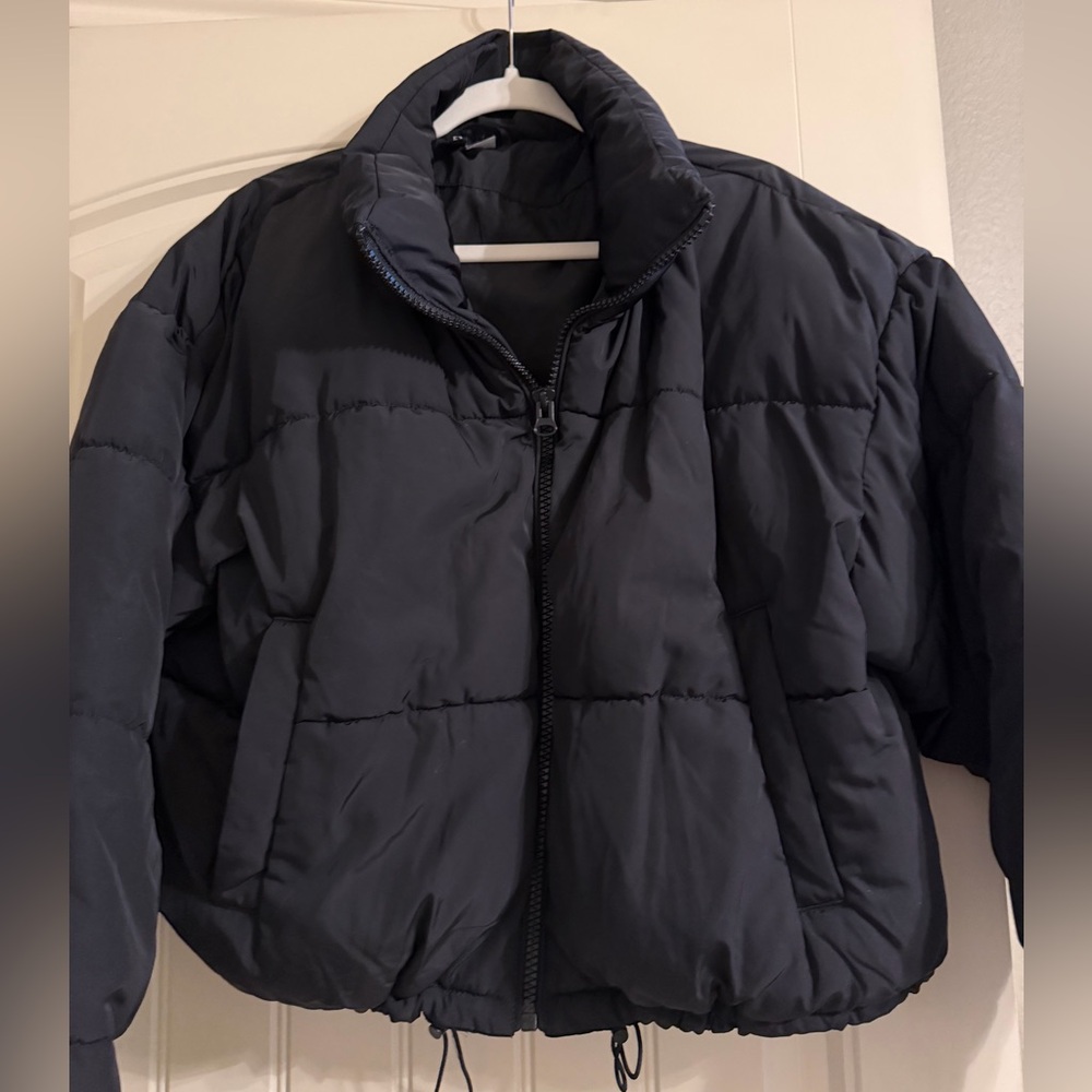 Divided Black Quilted Jacket - image 2